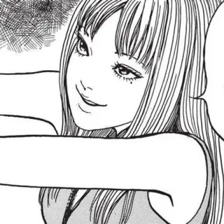 😏 Anime, Manga, Dziewczyna, Kobieta, Junji Ito, Tomie telegram sticker