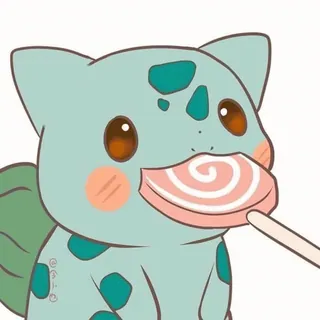 😄 Bulbasaur Pokémon whatsapp sticker