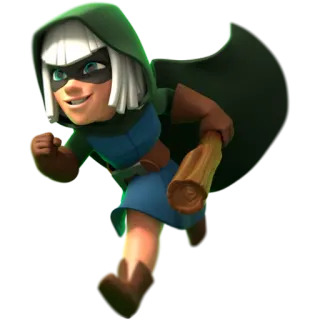 😁 Bandit Clash of Clans bandit, hood, rogue, clash, game telegram sticker
