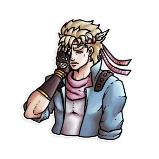 😑 Caesar Anthonio Zeppeli JoJo's Bizarre Adventure อนิเมะ, มังงะ, ตัวละคร, โจโจ้ ล่าข้ามศตวรรษ, ซีซาร์ แอนโทนิโอ เซปเปลี telegram sticker