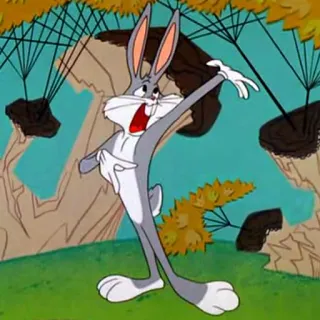 😮 Bugs Bunny dessin animé, Bugs Bunny, lapin, drôle, Looney Tunes telegram sticker