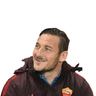😀 Francesco Totti футбол, soccer, AS Roma, Тотти, спорт telegram sticker