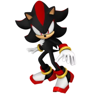 🔋 Shadow the Hedgehog Sonic the Hedgehog ソニック, ハリネズミ, シャドウ, ゲーム, キャラクター telegram sticker