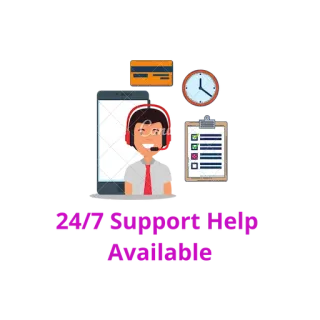 😎 24/7 Customer Help is Always Ready atendimento ao cliente, help desk, suporte, assistência online, serviço 24/7, call center telegram sticker