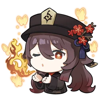 🔥 Hu Tao Genshin Impact Anime, Personagem, Hu Tao, Genshin Impact, Video game telegram sticker