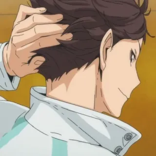💗 Oikawa Tooru Haikyuu!! Anime, Haikyuu, Oikawa Tooru, Pallavolo, Personaggio telegram sticker