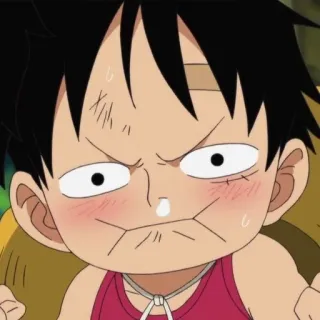 🍖 Monkey D. Luffy One Piece Anime, One Piece, Monkey D. Luffy, Hài hước, Biểu cảm telegram sticker