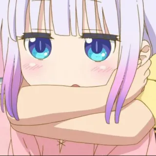 🍥 Kanna Kamui Miss Kobayashi's Dragon Maid Anime, Kanna Kamui, Süß, Dragon Maid, Charakter, Weiblich telegram sticker