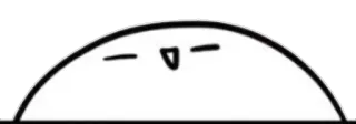 😑 Blob, Mignon, Cartoon, Neutre, Personnage whatsapp sticker