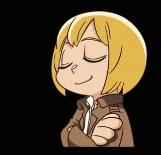 ๐ Armin Arlert Attack on Titan anime, manga, Armin Arlert, Attack on Titan, character telegram sticker
