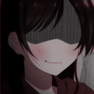 ⛓ anime, ragazza, triste, manga, cartone animato telegram sticker
