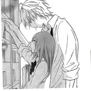 🖤 Manga, Anime, Romance, Biblioteca, Pareja telegram sticker