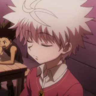 ⚡️ Killua Zoldyck Hunter x Hunter Аниме, Киллуа Золдик, Hunter x Hunter, Гон Фрикс telegram sticker