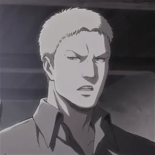 🥇 Reiner Braun Attack on Titan Anime, Personage, Portret, Reiner Braun, Attack on Titan telegram sticker