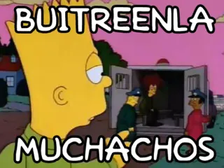 🐦 Bart Simpson The Simpsons BUITREENLA
MUCHACHOS バート・シンプソン, ザ・シンプソンズ, アニメ, ユーモア, ミーム telegram sticker