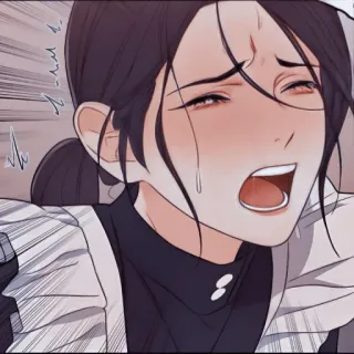 🍨 anime, woman, crying, sad, cartoon telegram sticker