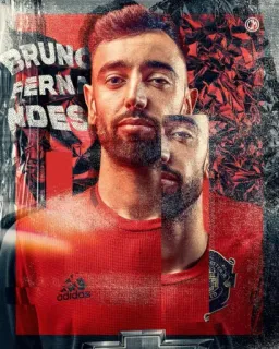 🍄 Bruno Fernandes BRUNO FERNANDES calcio, calcio, sport, atleta, Manchester United telegram sticker