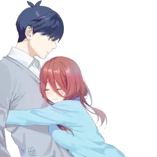 ❤️ Anime, Przytulanie, Para, Miłość, Uczucie, Romans telegram sticker