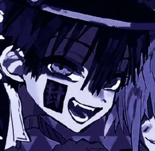 🫐 Hanako Toilet-bound Hanako-kun 封 Anime, Manga, Fantasma, Soprannaturale, Scuola, Hanako-kun, Toilet-Bound, Giapponese telegram sticker