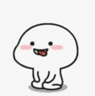 😂 fofo, bolha, desenho animado, feliz, animado, amigável whatsapp sticker