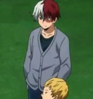 ❄️ Shoto Todoroki My Hero Academia Anime, My Hero Academia, Shoto Todoroki, Postać telegram sticker