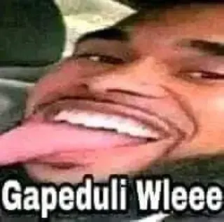 😂 Gapeduli Wleee whatsapp sticker