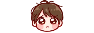 🥺 Anime, Chłopak, Smutny, Słodki, Manga, Kreskówka, Emocjonalny telegram sticker