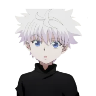 🤨 Killua Zoldyck Hunter x Hunter anime, killua, hunter x hunter, cartoon, character, boy telegram sticker