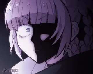 😡 @ONISHIKI 动漫, 艺术, 黑暗, 插画 whatsapp sticker