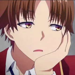 🖤 Ayanokoji Kiyotaka Classroom of the Elite Anime, Postać, Szkoła, Kiyotaka, Ayanokoji telegram sticker