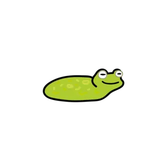 😀 Frosch, Tier, Cartoon, Grün whatsapp sticker