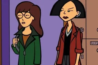 🌟 Daria cartoon, daria, sarcastic, teenager, 90s telegram sticker