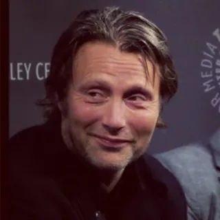 ☺️ Mads Mikkelsen 俳優, 男性, ポートレート, 有名人 telegram sticker