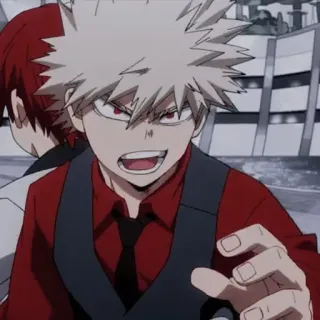 💈 Bakugo My Hero Academia Anime, Manga, My Hero Academia, Bakugo, Katsuki Bakugo, Héroe, Enojado telegram sticker