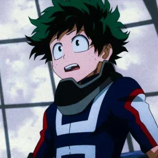 ⚓ Izuku Midoriya My Hero Academia Anime, Held, Deku, My Hero Academia, MHA, Izuku Midoriya telegram sticker