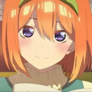 👒 Yotsuba Nakano The Quintessential Quintuplets Anime, Garota, Fofa, Sorrindo, Yotsuba Nakano, Cabelo laranja, The Quintessential Quintuplets telegram sticker
