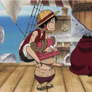 🤌 Luffy One Piece luffy, anime, one piece, monkey d. luffy, chopper whatsapp sticker