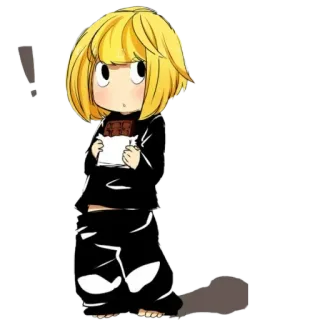 ‼️ Mello Death Note Anime, Manga, Death Note, Mello, Schokolade, Cartoon telegram sticker
