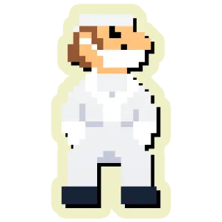 😷 Pixel art, Docteur, Médical, Santé, Masque telegram sticker