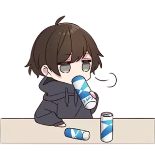 🧃 エナドリ Anime, Cartone animato, Bevanda, Energy drink, Manga telegram sticker