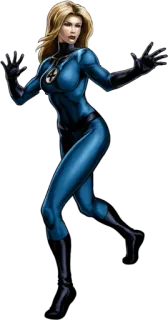 ☺️ Invisible Woman Fantastic Four marvel, superheld, frau, unsichtbar, comic whatsapp sticker
