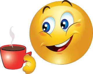 ☕ Emoji, Smiley, Kaffee, Tasse, Glücklich telegram sticker