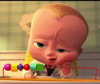 😏 Boss Baby The Boss Baby em bé, ông chủ, hoạt hình, phim, hoạt họa whatsapp sticker