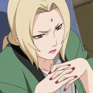 🤔 Tsunade Naruto Anime, Tsunade, Ninja, Donna, Bionda telegram sticker