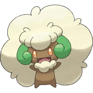 🐉 Whimsicott pokemon, grass, fairy, cartoon, video game, character telegram sticker