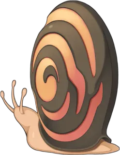 🐌 snail, animal, shell, gastropod telegram sticker