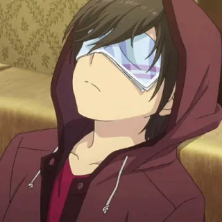 🥀 Yuu Otosaka Charlotte Anime, Personnage, Mâle, Dormeur, Charlotte telegram sticker