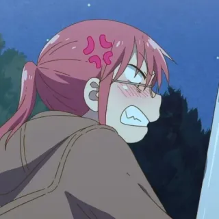 💈 Anime, Enojado/a, Expresión facial, Mujer telegram sticker