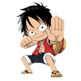 ✊ Monkey D. Luffy One Piece anime, one piece, monkey d. luffy, cartoon, character, pirate, manga telegram sticker