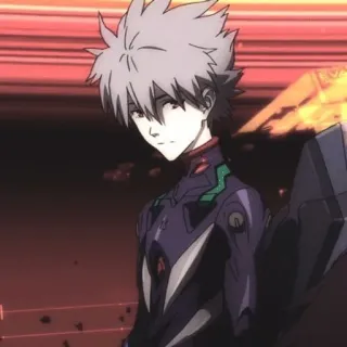 🌟 Kaworu Nagisa Neon Genesis Evangelion Anime, Charakter, Kaworu, Evangelion, Nagisa telegram sticker